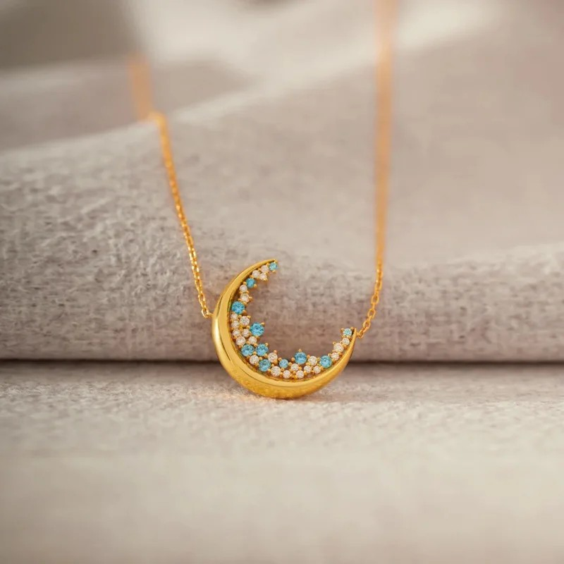 I Found My Moon & Stars Necklace