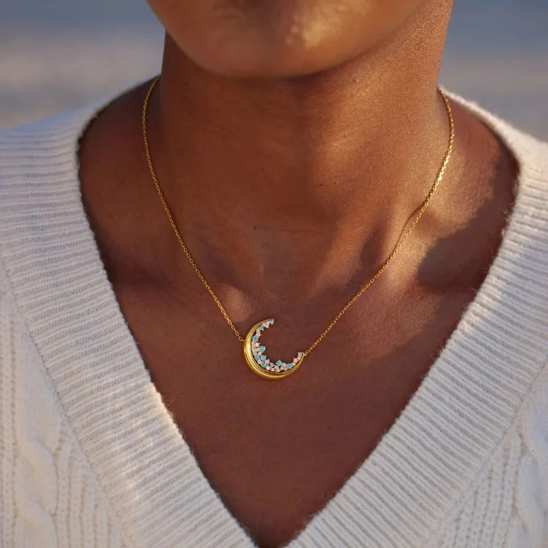 I Found My Moon & Stars Necklace