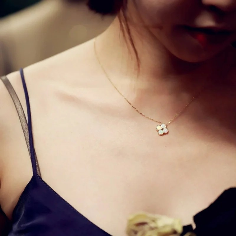 Fortune Smiles On You Clover Necklace