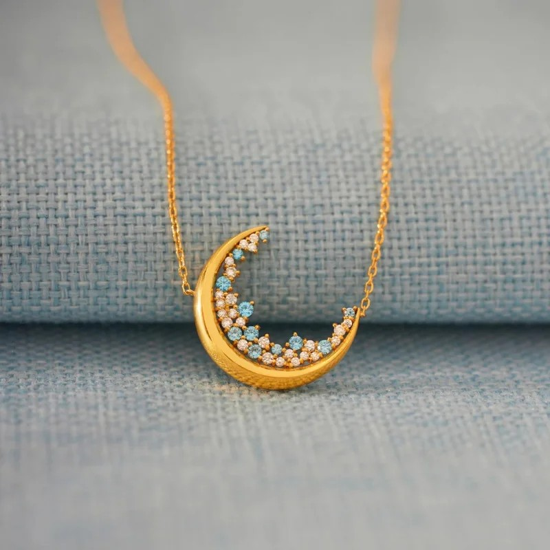 I Found My Moon & Stars Necklace
