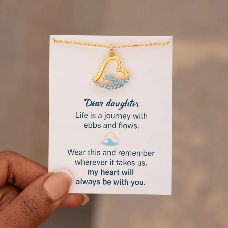 Forever In My Heart Wave Necklace